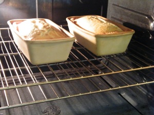 Here we are half way thorugh the baking process.  Looking good.
